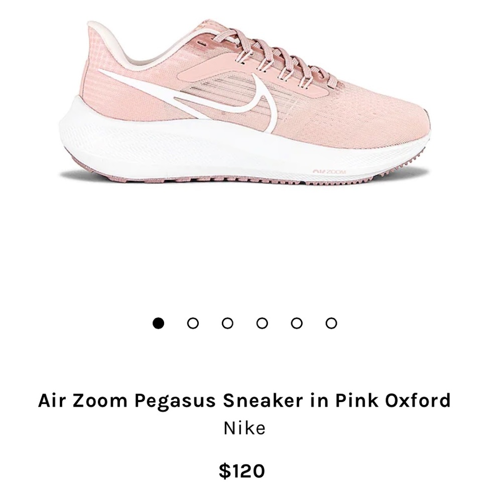 COPY - Air Zoom Pegasus Sneaker in Pink Oxford Women’s size 7.5